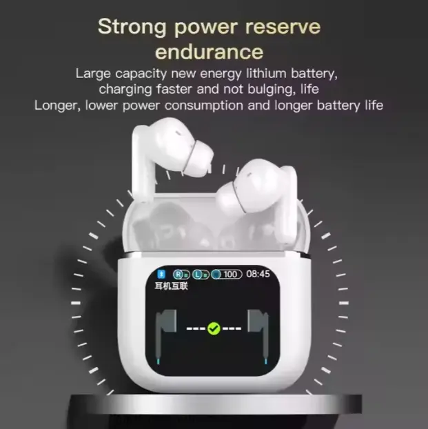 ﻿2024 ZTX SE60 Earphpne sans fil à écran tactile multifonctionnel avec affichage numérique Écouteurs sans fil Tws à suppression active du bruit﻿
