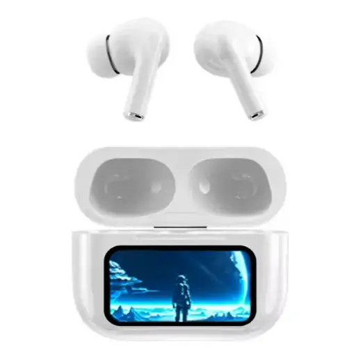 ﻿Écouteurs intra-auriculaires intelligents A9pro ANC tws avec fonction ENC BT 5.4 écouteurs sport sans fil à écran tactile LED avec son stéréo﻿
