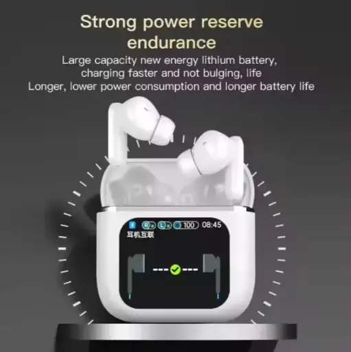 ﻿2024 ZTX SE60 Earphpne sans fil à écran tactile multifonctionnel avec affichage numérique Écouteurs sans fil Tws à suppression active du bruit﻿