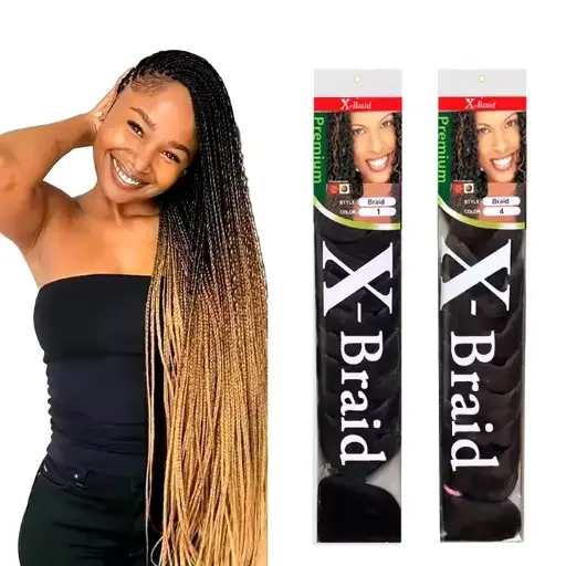 Cheveux tressés pré-étirés en gros 165g tresses Yaki Texture cheveux synthétiques 82 ''